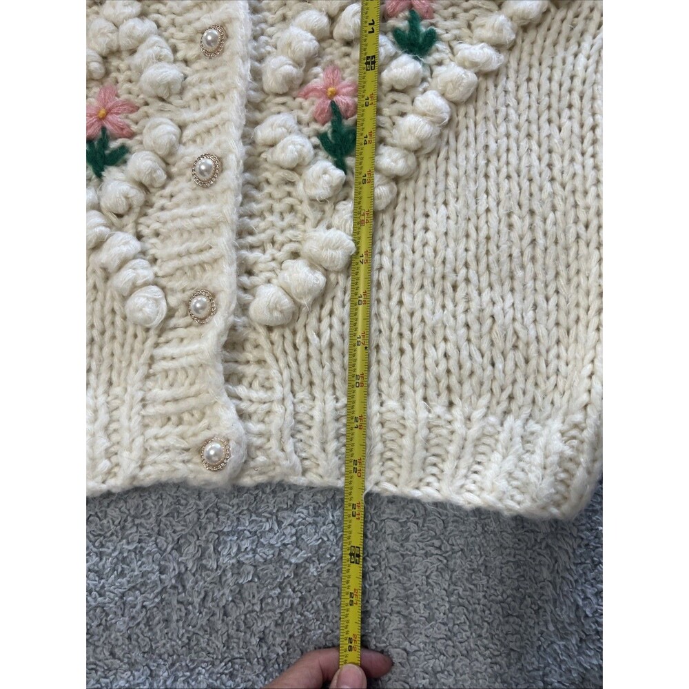 Chicwish Handmade with Love Cardigan Sweater Sm Boho Feminine Cottage Core - Picture 7 of 9
